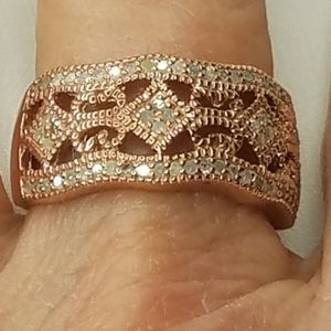 Diamond Filigree Band Ring
